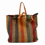 Striped Woven Bag