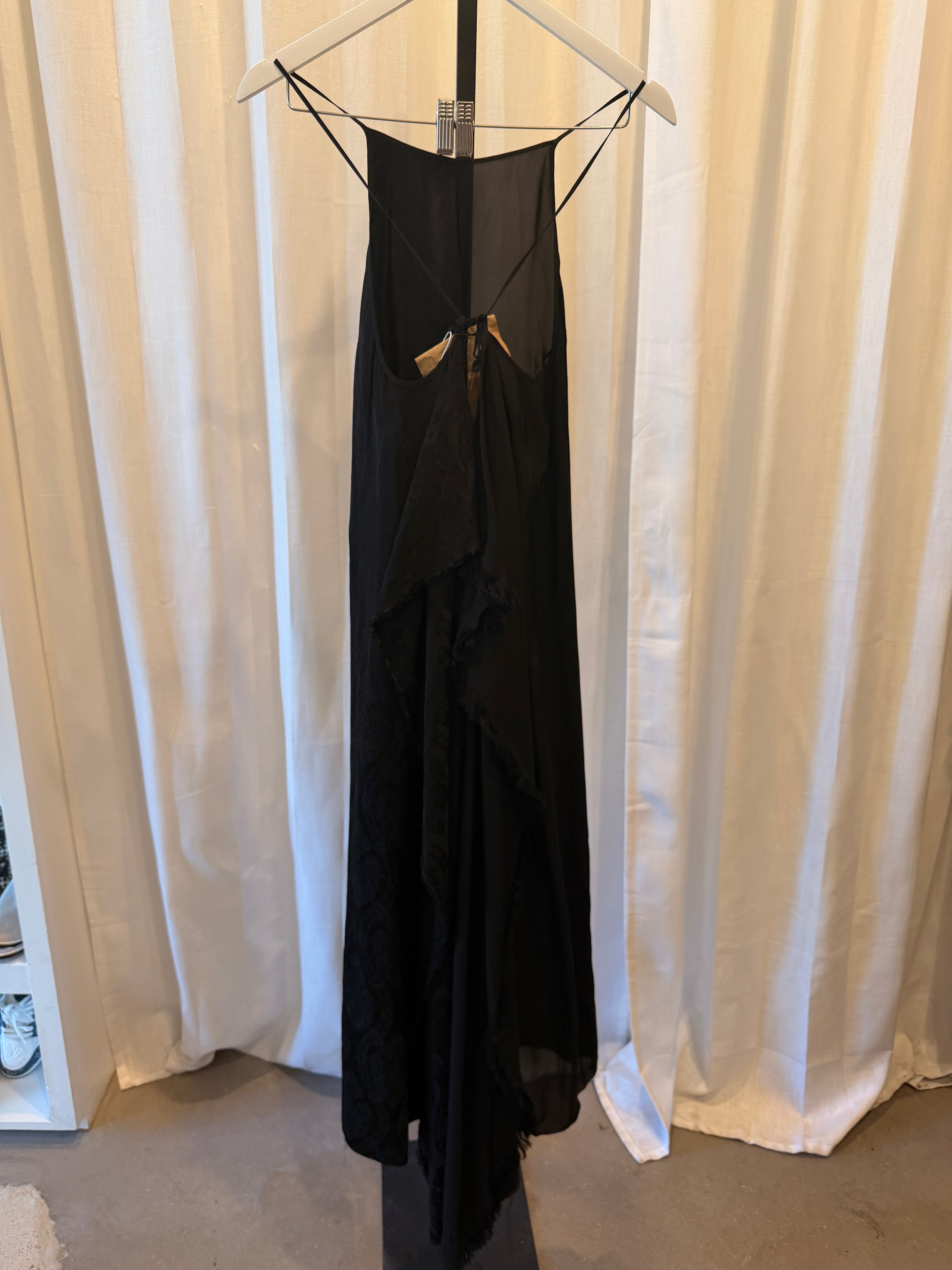 Draped Jacquard Dress