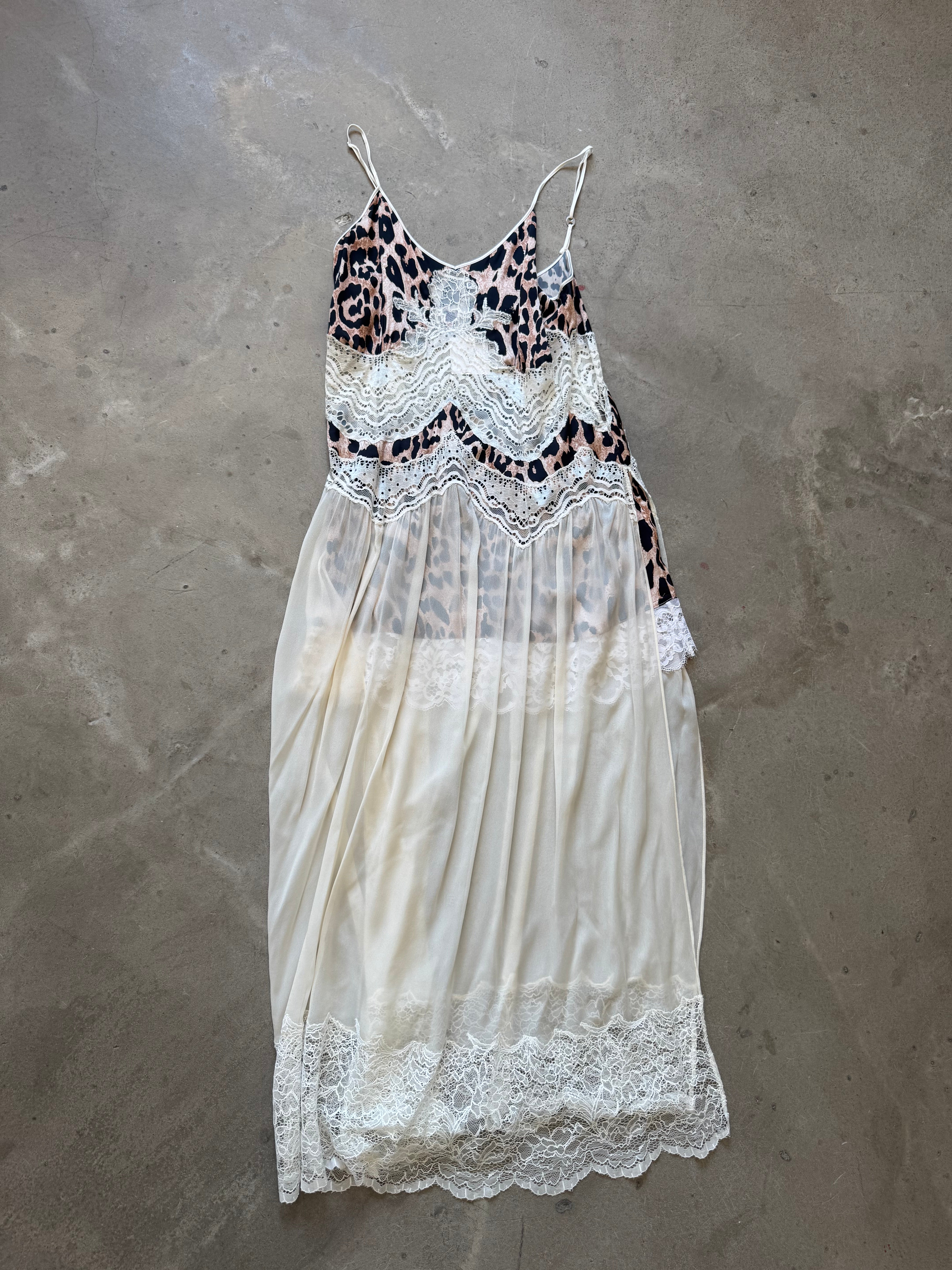 Leopard and Chiffon Dress