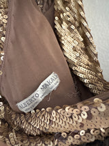 Floor Length Sequins Gown