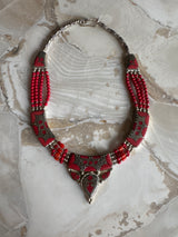 Red Beaded Necklace