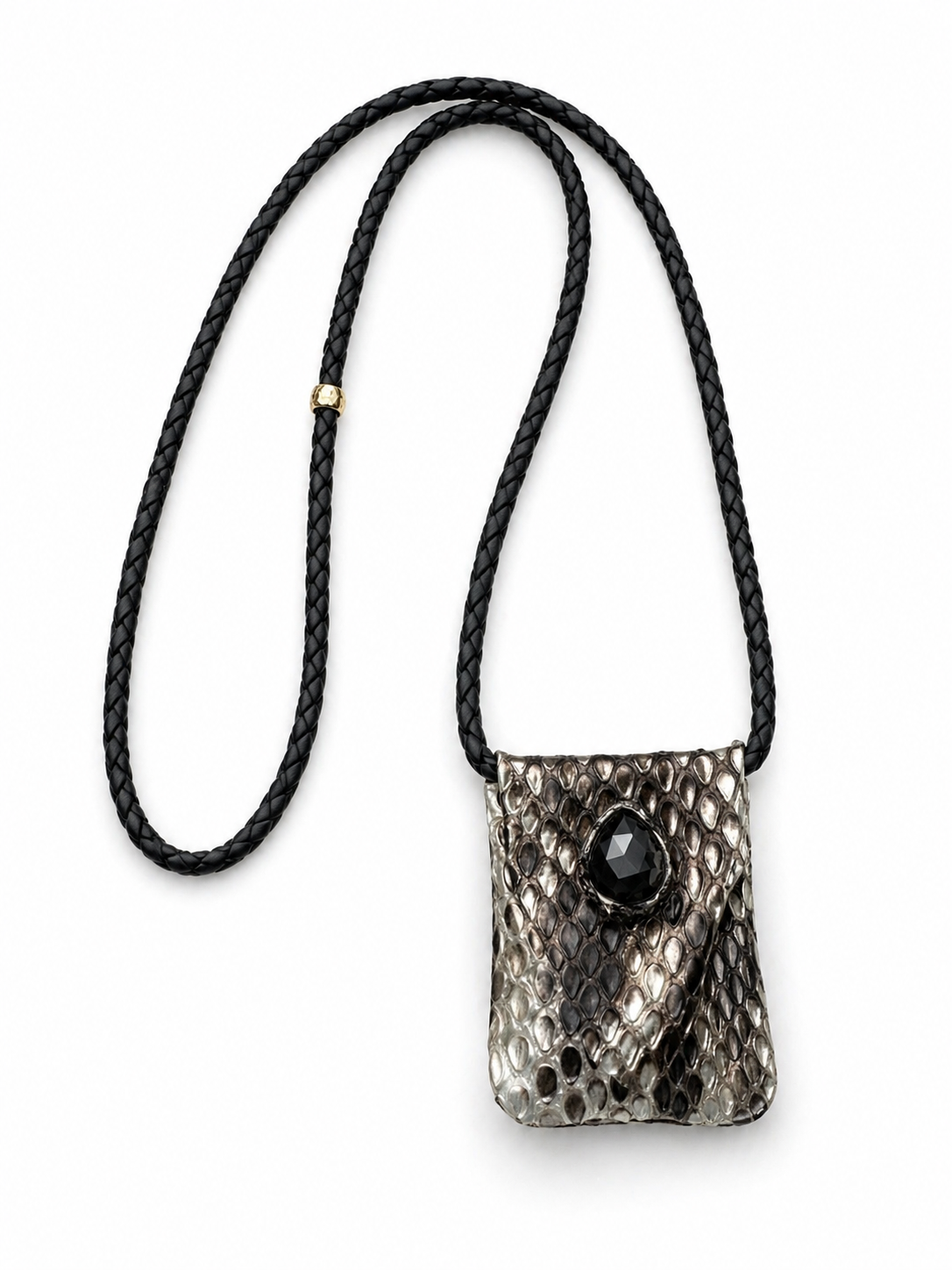Mini snake pouch with crystals