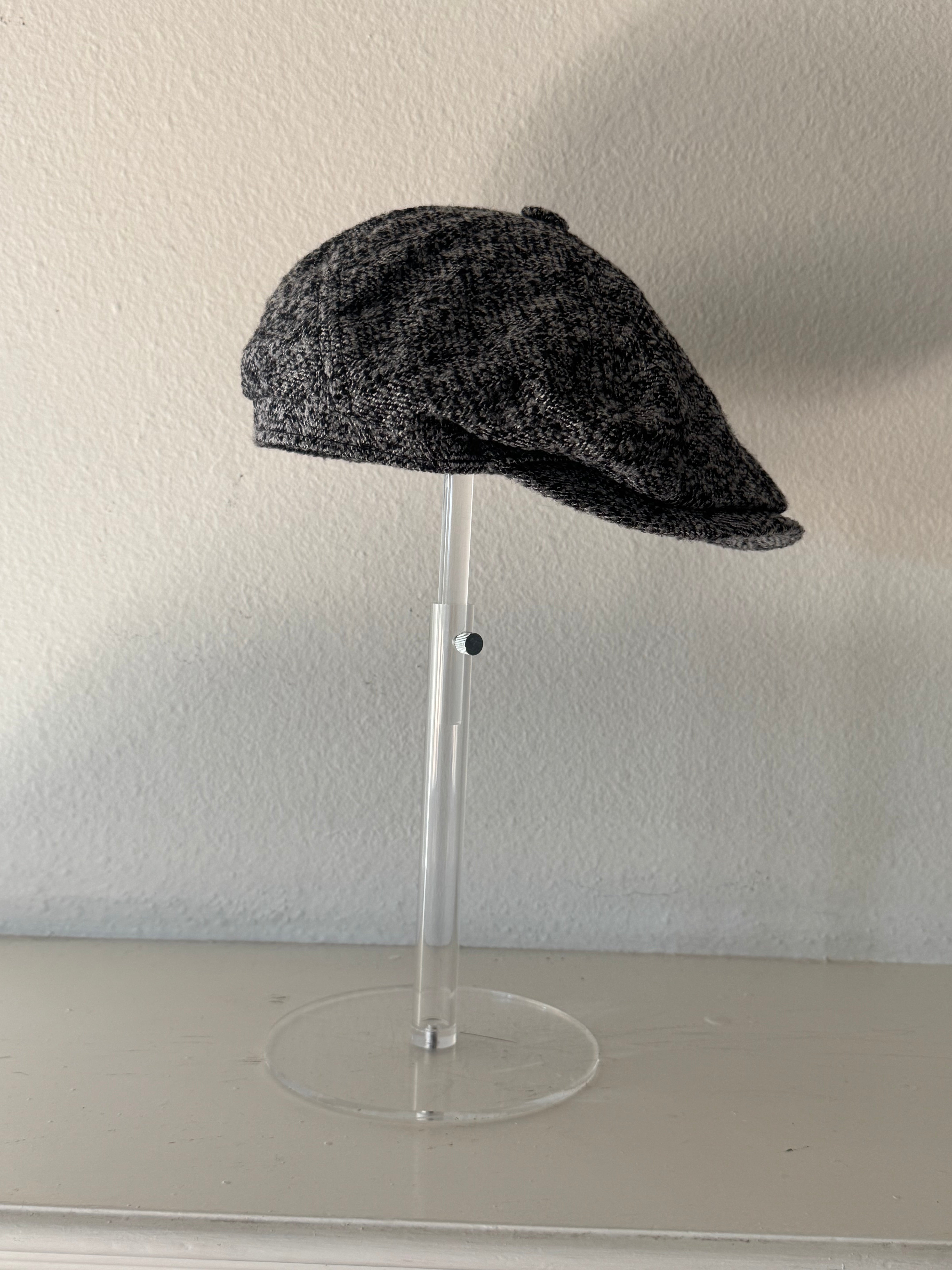 Houndstooth Newsboy Cap with Photo of Googoosh