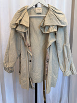 Draped Collar Lightweight Coat