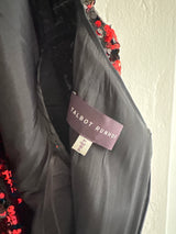 Red and Black Fish scale Sequins Gown