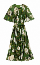 Olive Rose Pleated Dress