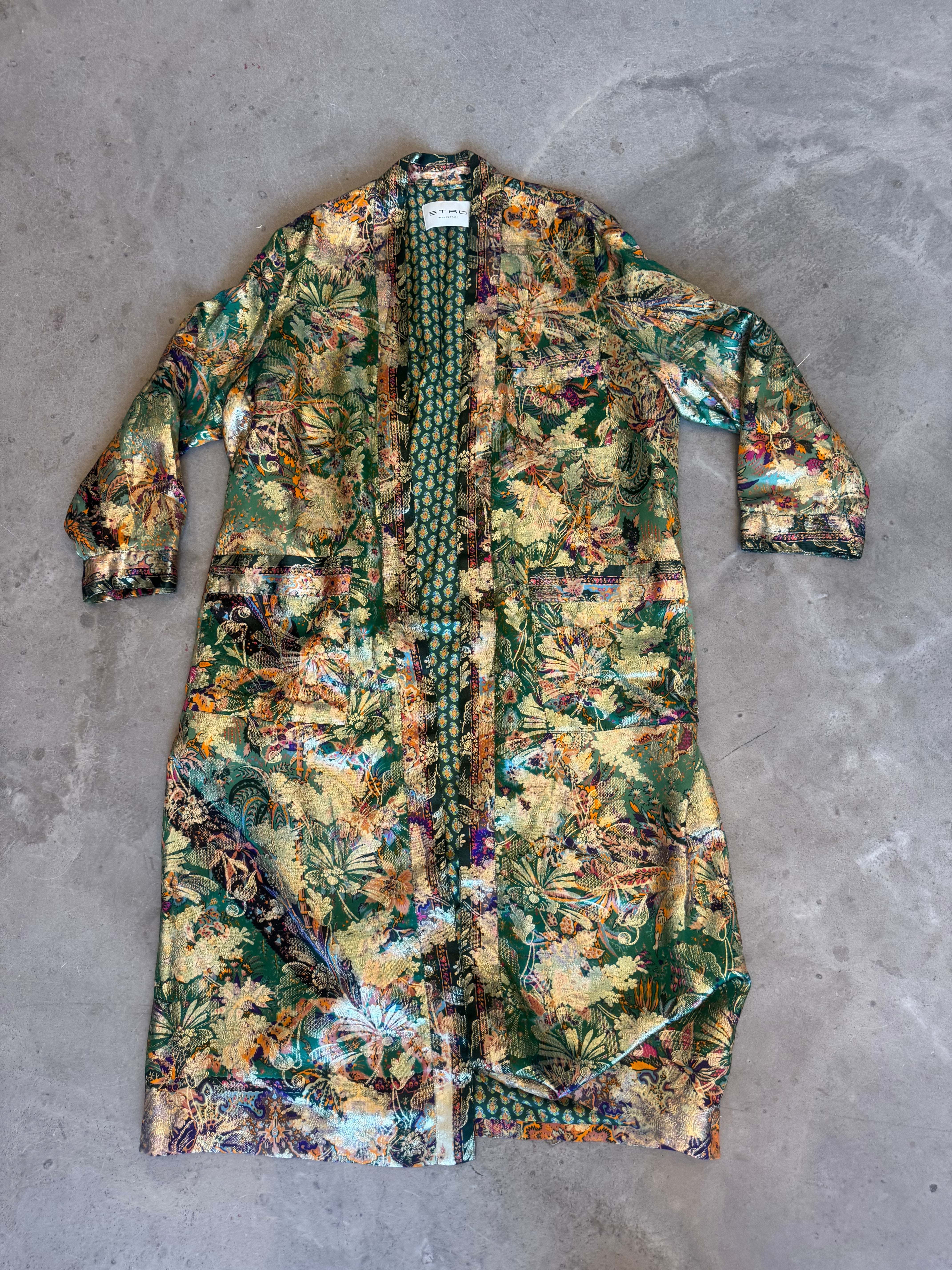 Brocade Silk Duster