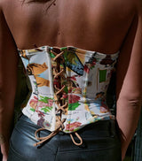 Vintage Stamp Corset Top