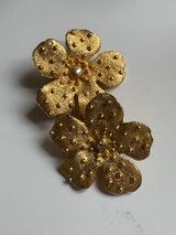 Large Flower Clip-On Earrings