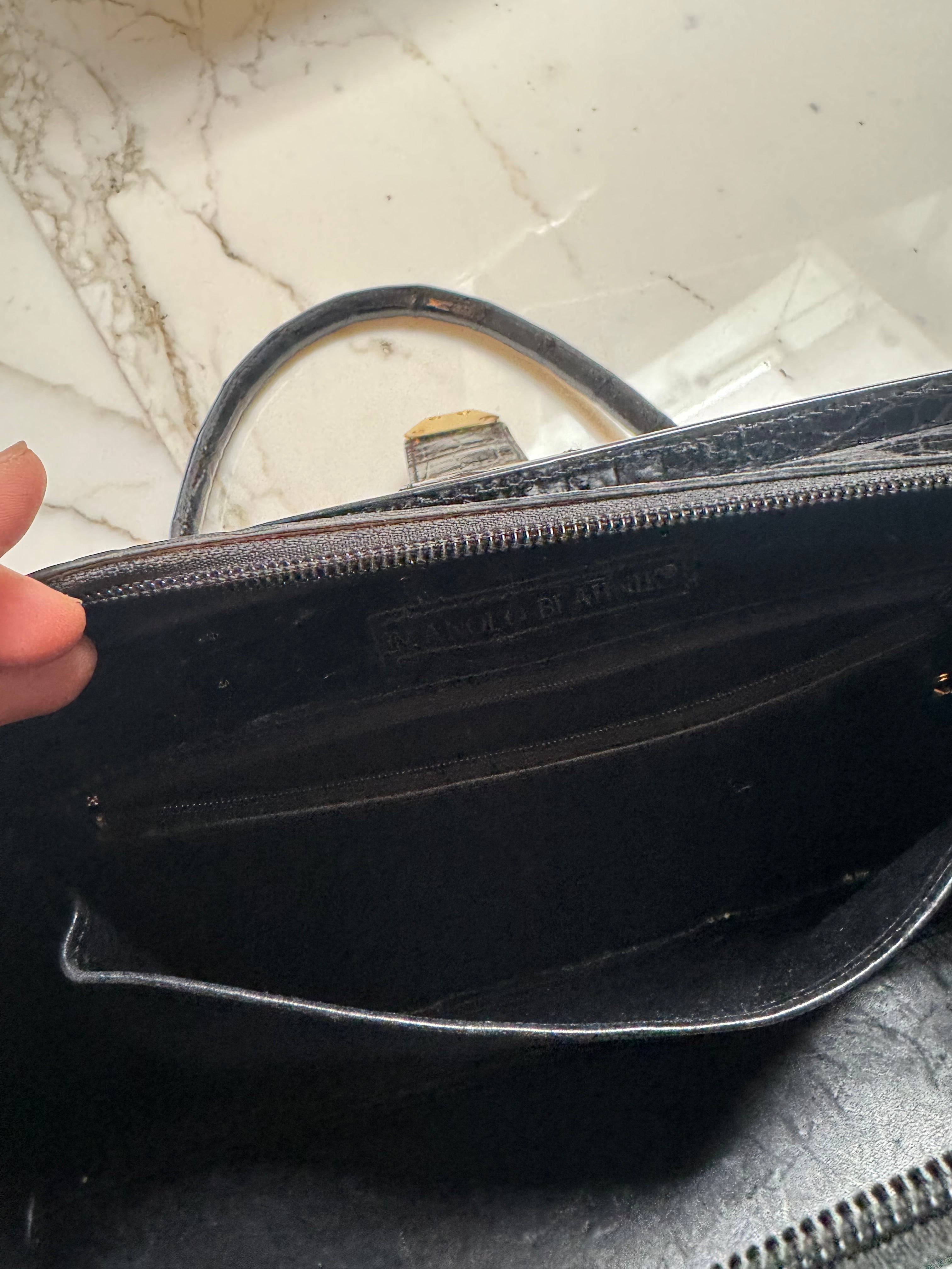 Black Crocodile Bag