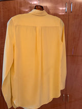 CÉLINE yellow silk shirt
