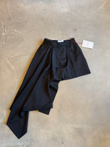 Pleated High Low Short/Skirt