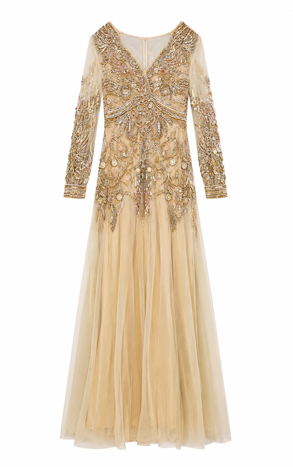 Gold Embellished Gown