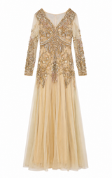 Gold Embellished Gown