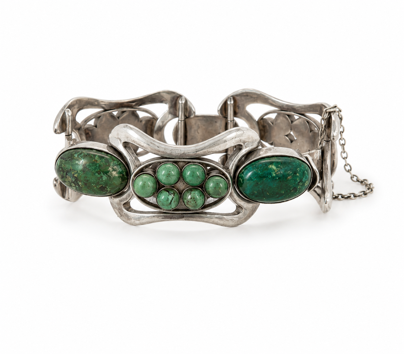 Erika Hult Turquoise Silver Bracelet