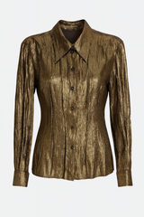 Metallic Button Up Shirt