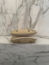 Vintage Cream Embellished Clutch
