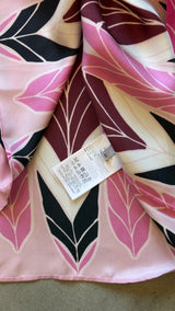 Pink Feather Print Blouse