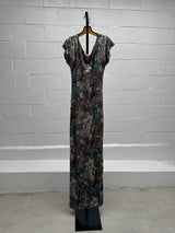 Paisley Print Dress with Diamanté