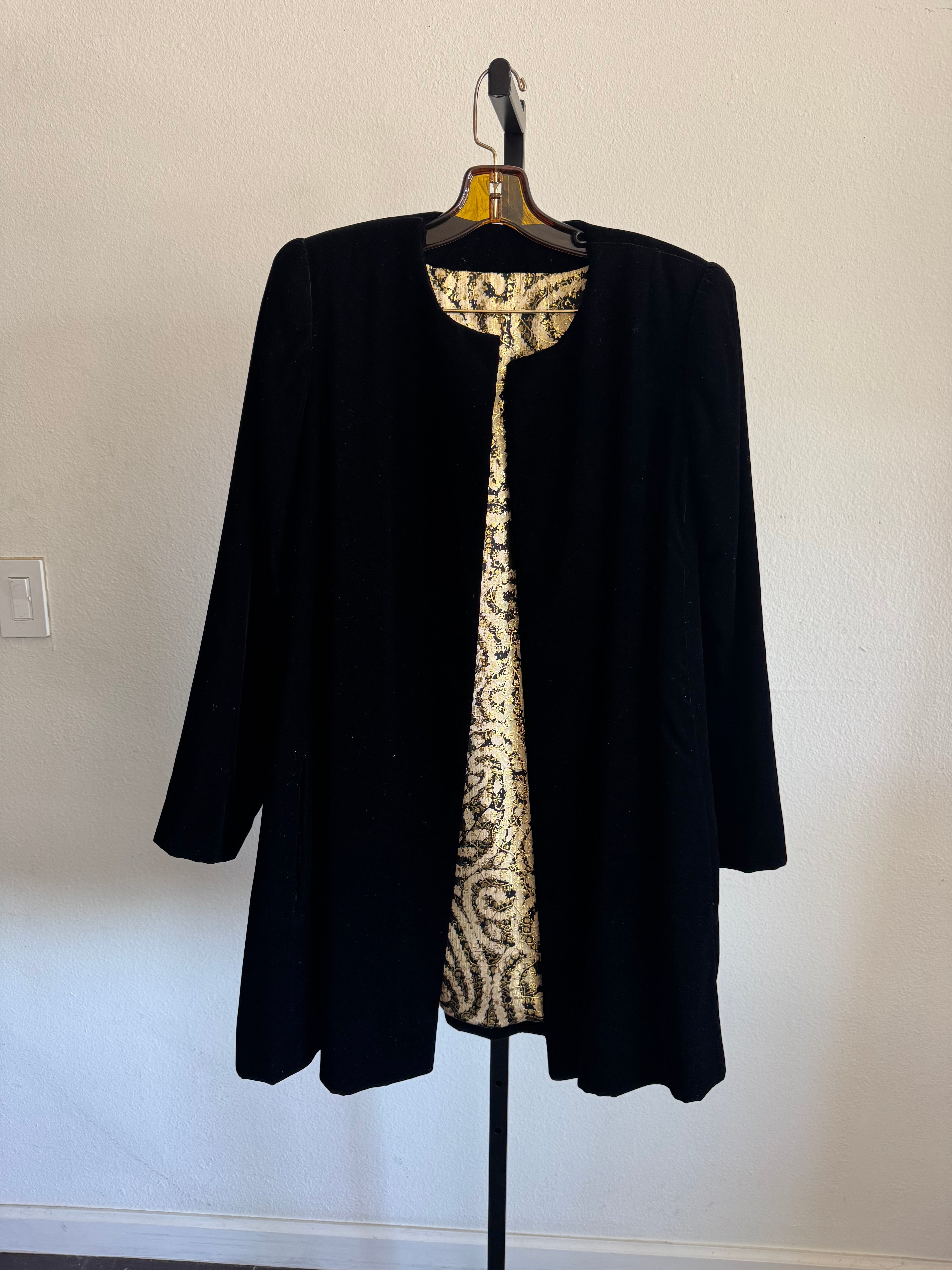 Velvet Swing Coat