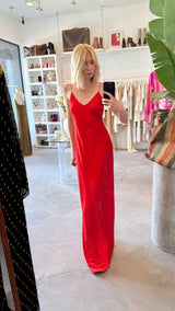 Red Silk Slip