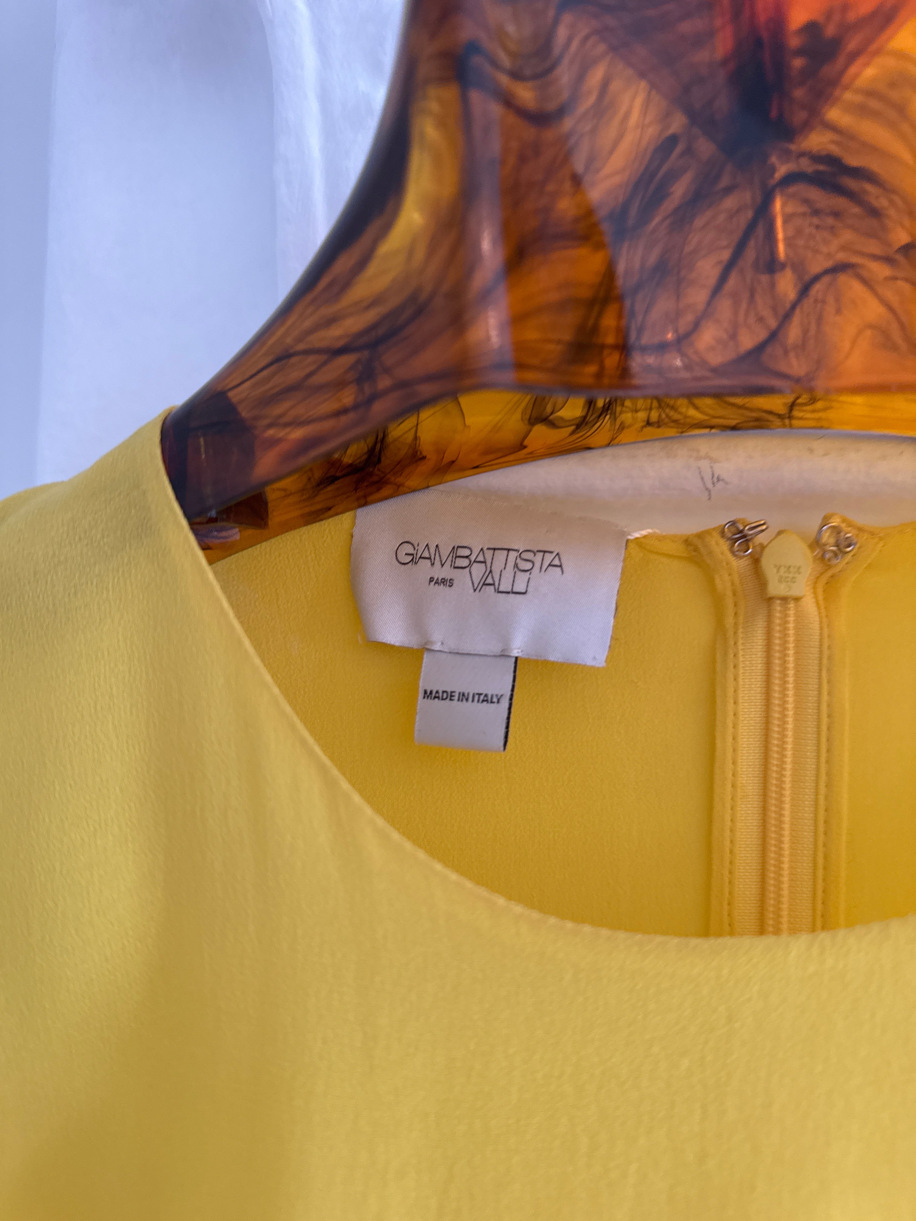 Yellow chiffon Dress