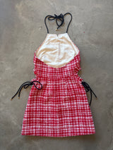Red Tweed Mini Dress