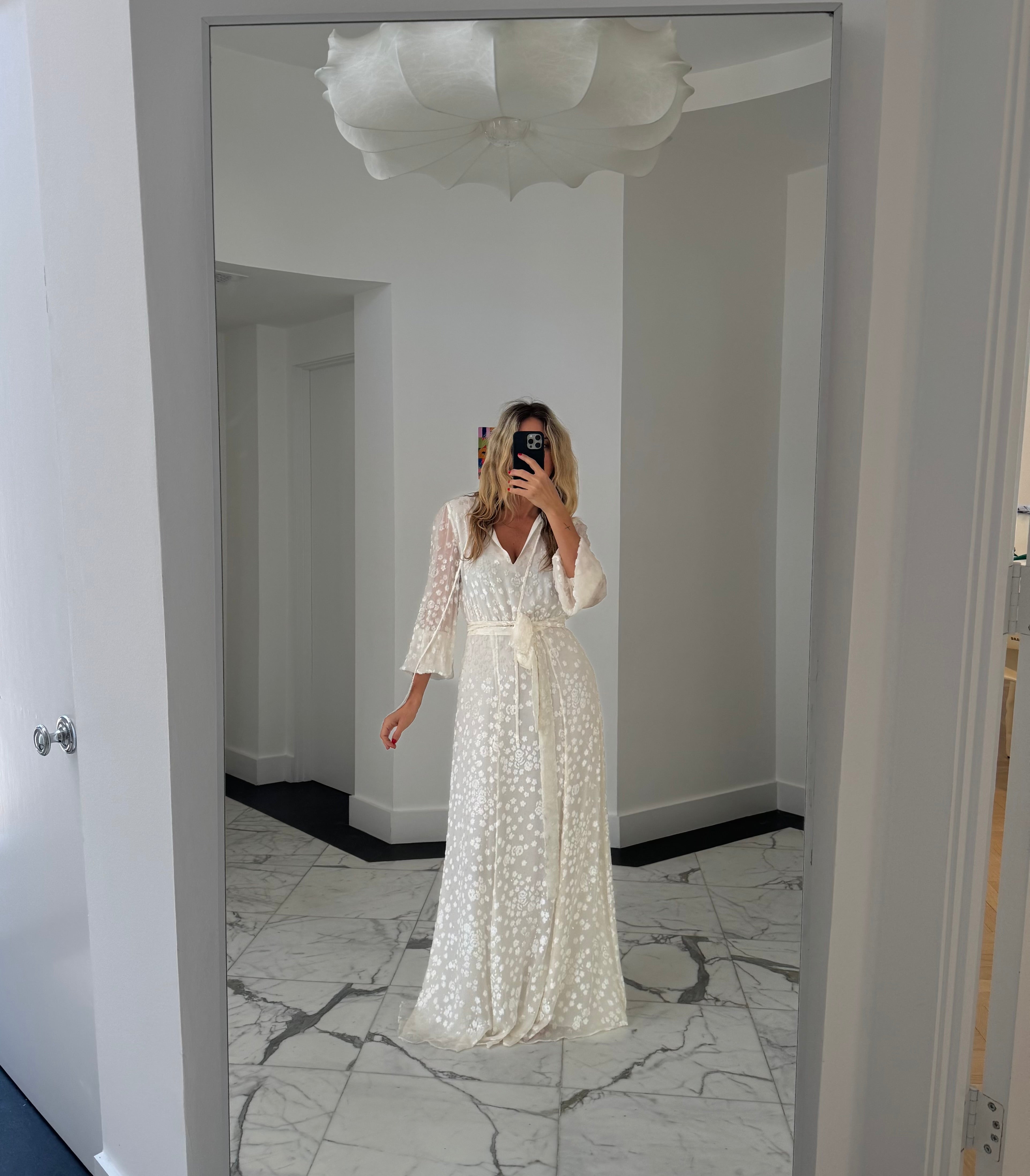 Burnout White Dress