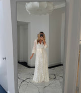 Burnout White Dress