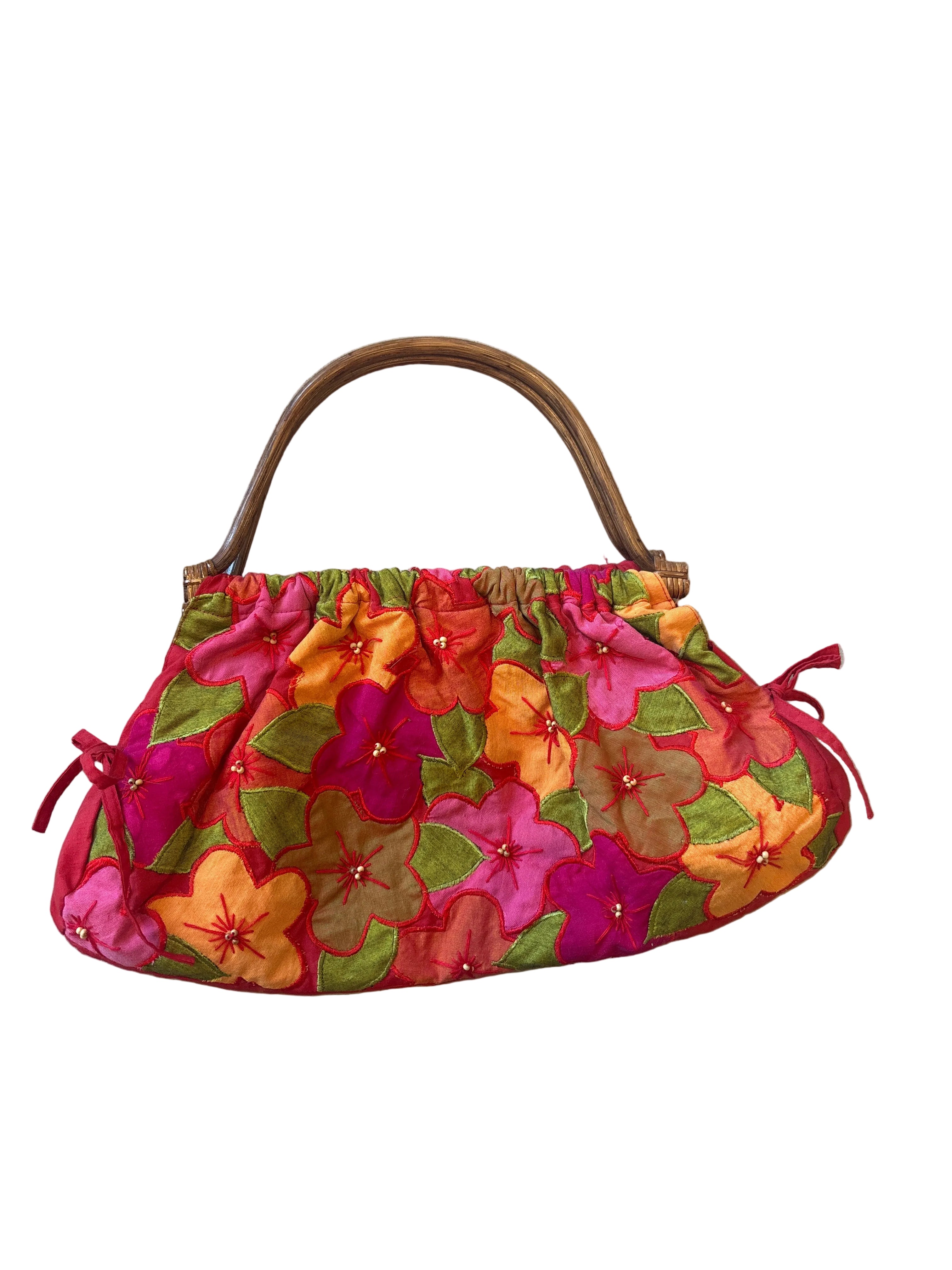 Vintage Pink Floral Bag