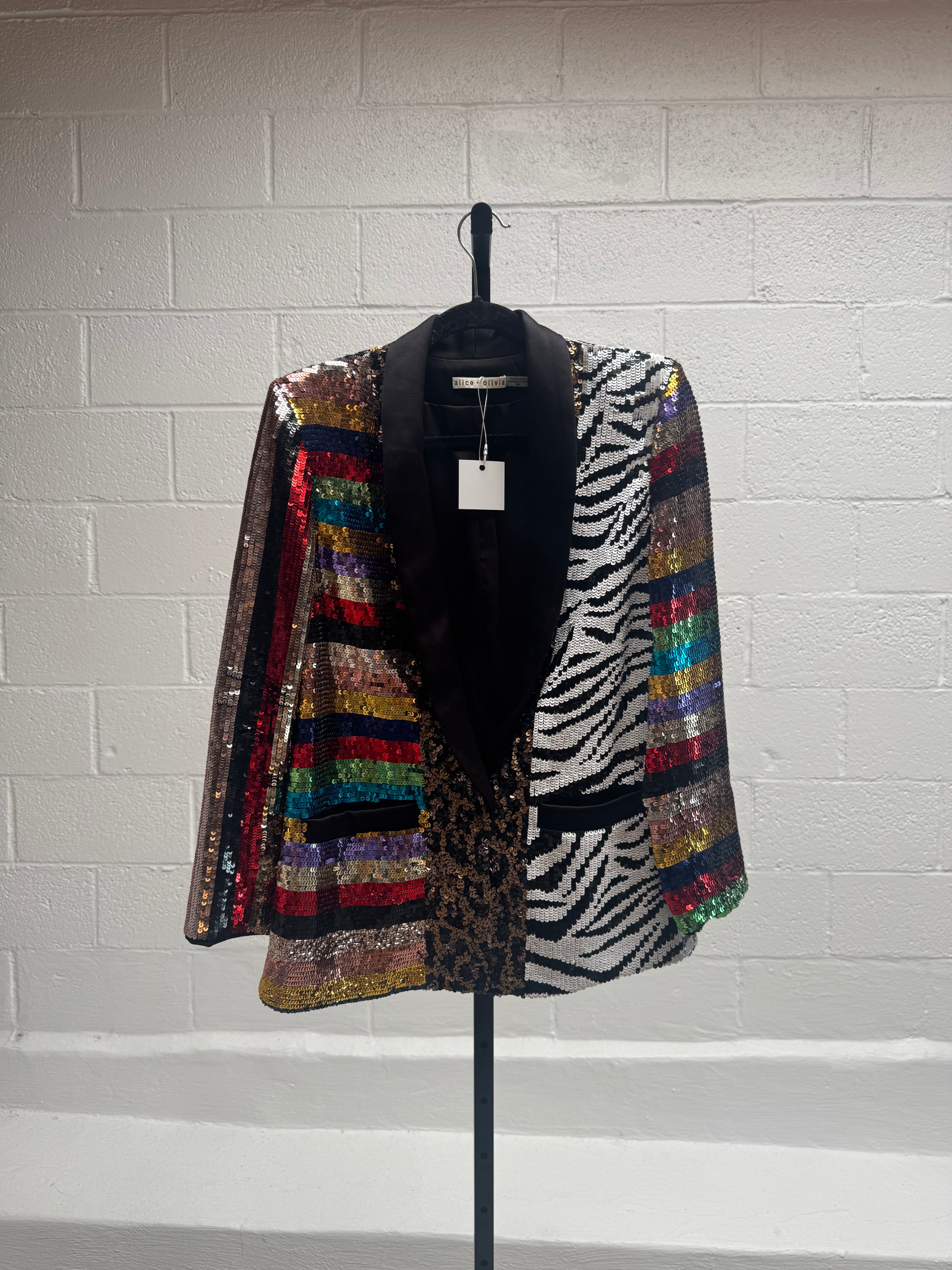 Rainbow and Animal Print Jacket
