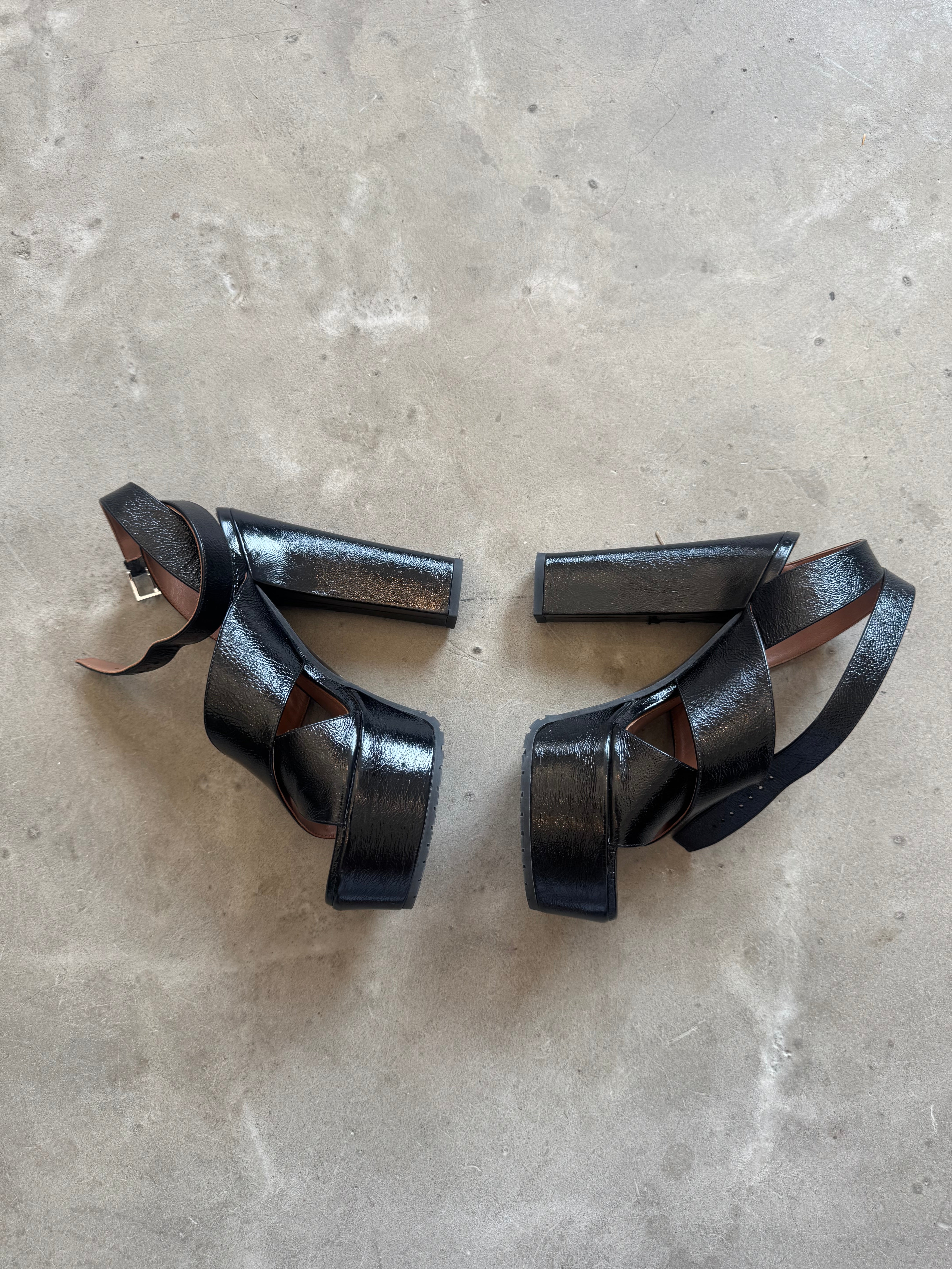 Black Platform Shoe