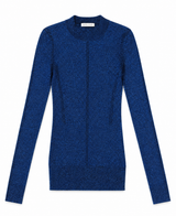 Blue Metallic Knit