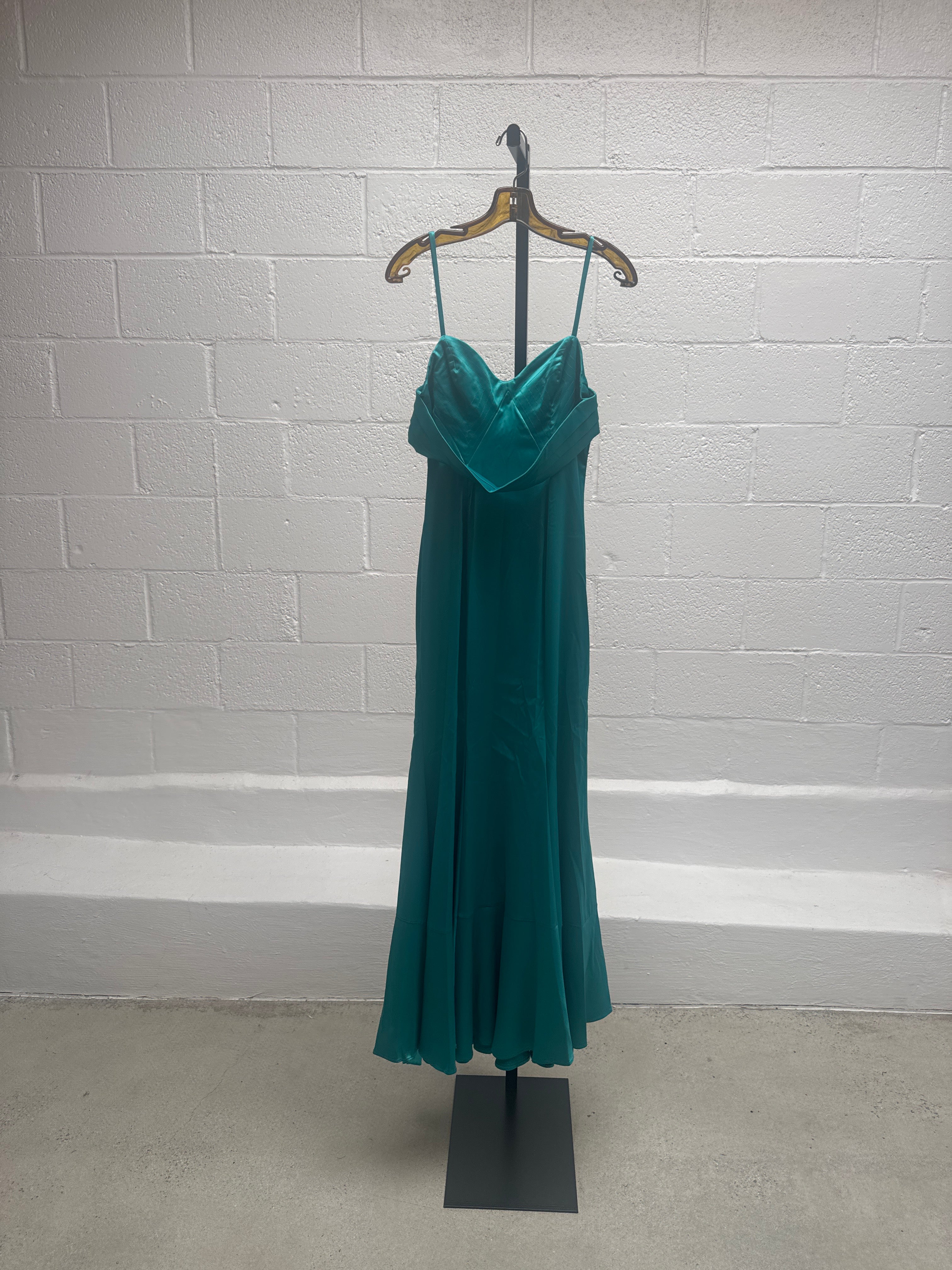 Blue Silk Cavalli Dress