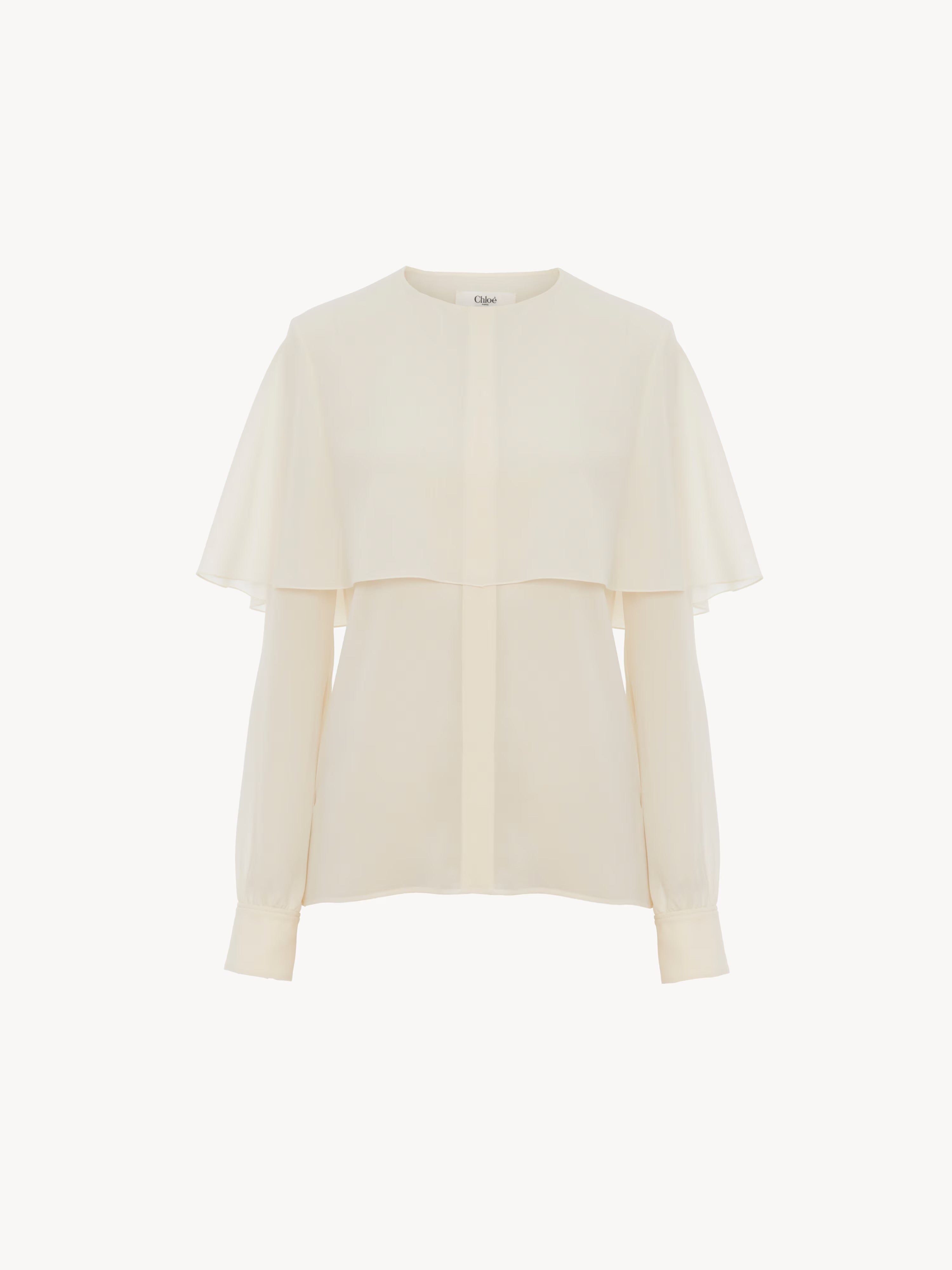 2024 Chiffon Cape Shirt