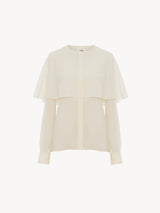 2024 Chiffon Cape Shirt
