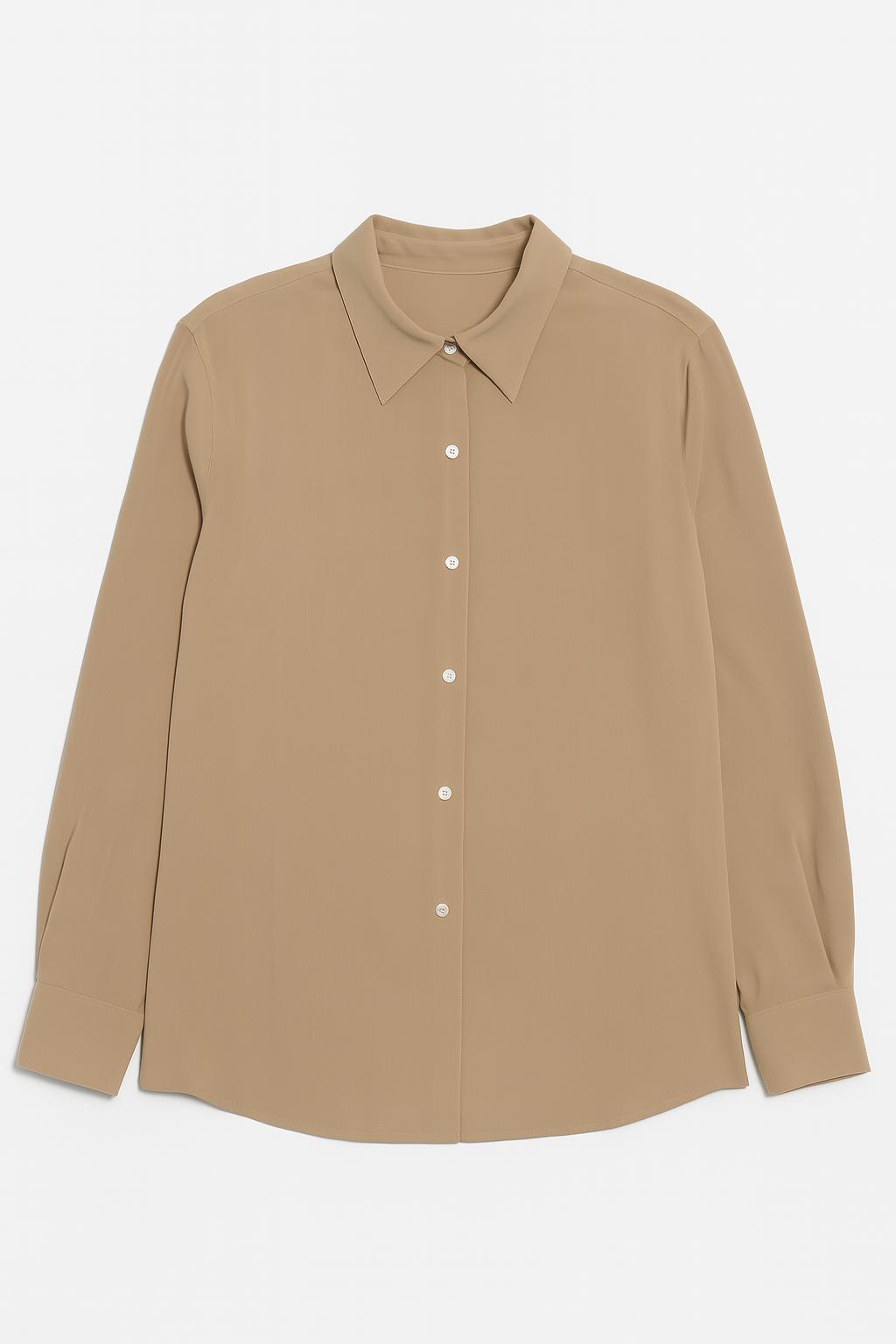 Tan Silk Shirt
