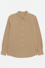 Tan Silk Shirt