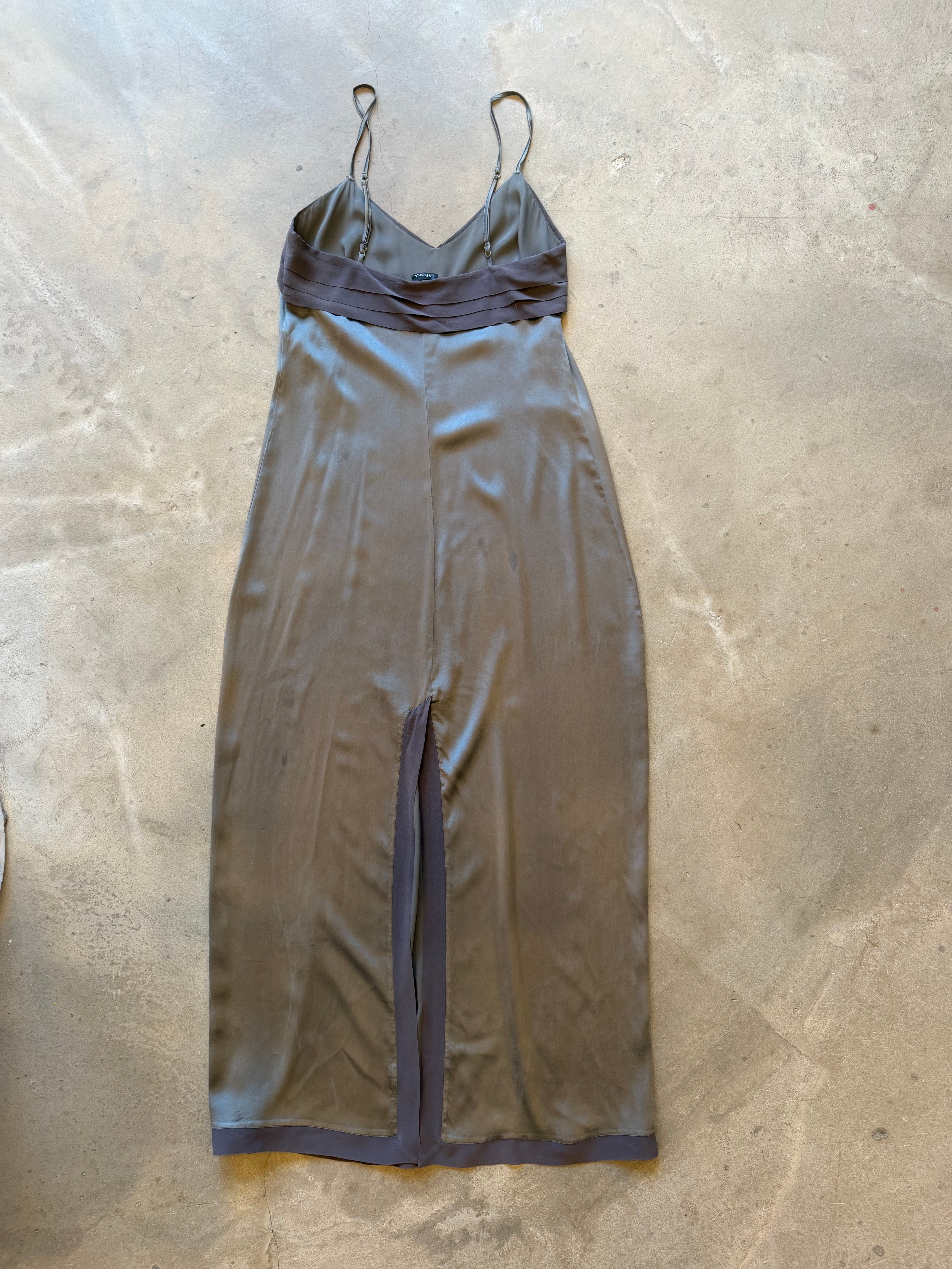 Gray Vintage Silk Slip