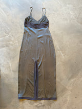 Gray Vintage Silk Slip