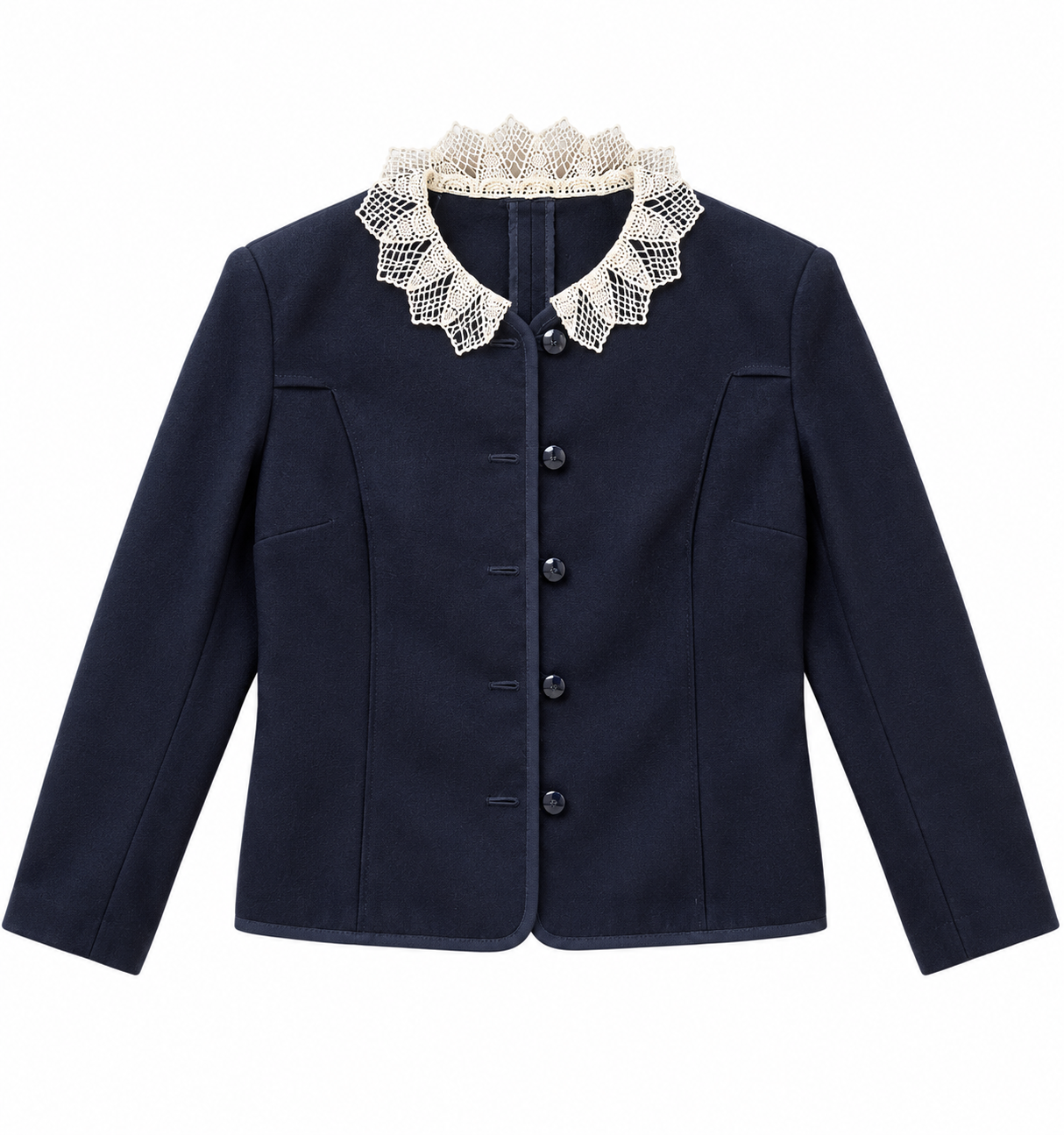 Vintage Jacket with Lace Collar