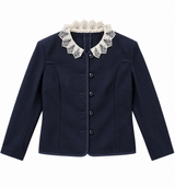 Vintage Jacket with Lace Collar
