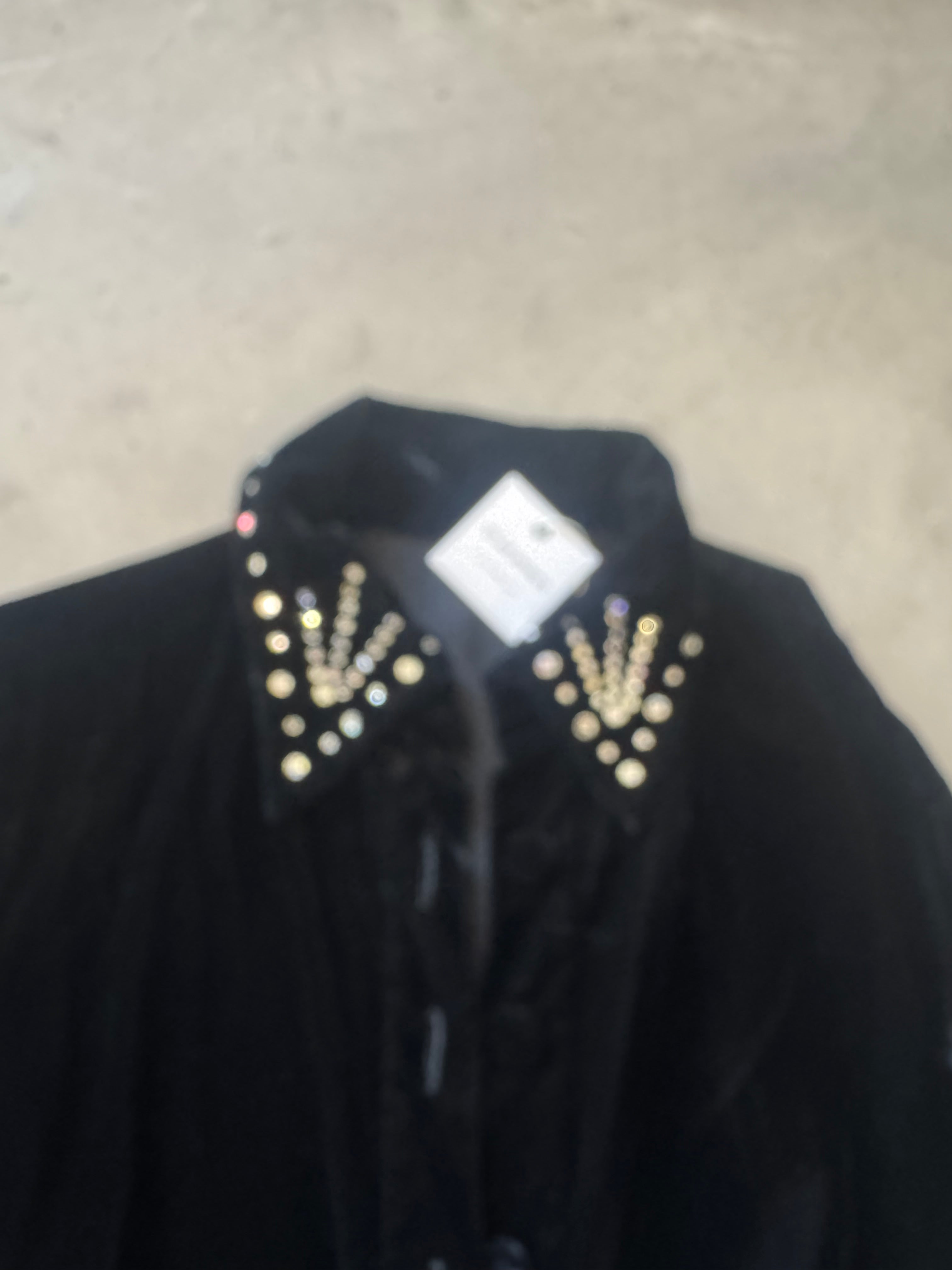 Velvet Vintage Jacket with Rhinestones