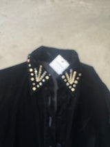 Velvet Vintage Jacket with Rhinestones