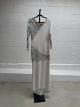 White Dress with Lace and Beading