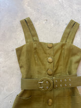 Green Linen Dress