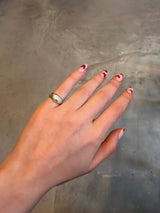 Oblong Silver Pinky Ring