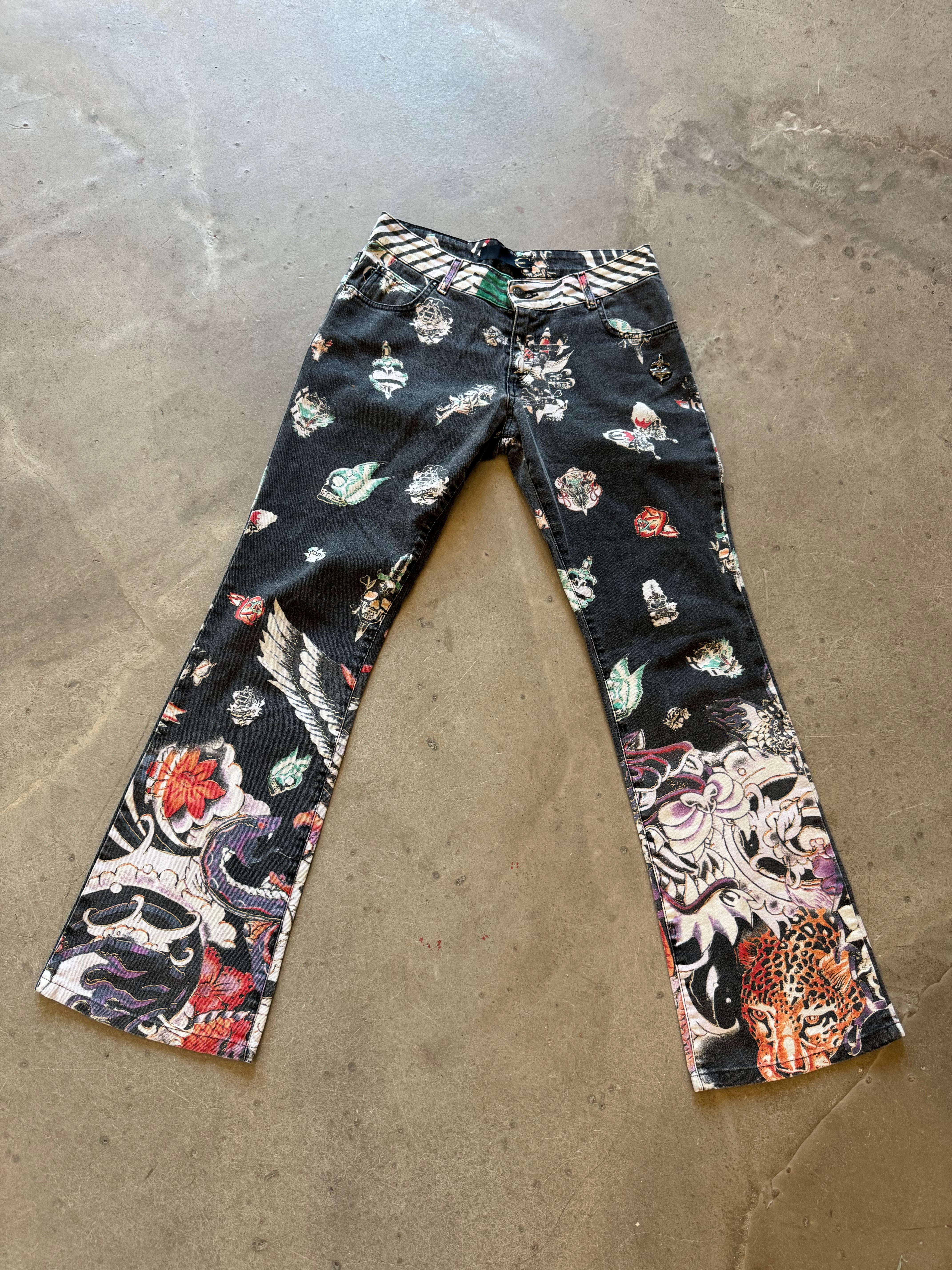 Early 2000s Rare Tattoo Jeans