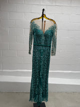 Baby Blue Embellished gown