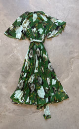 Olive Rose Pleated Dress